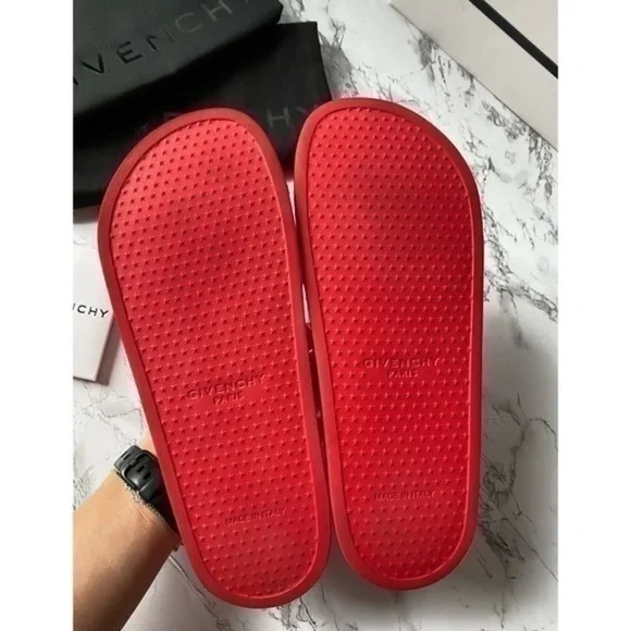 NWB Givenchy Logo Pool Slides - Picture 9 of 11